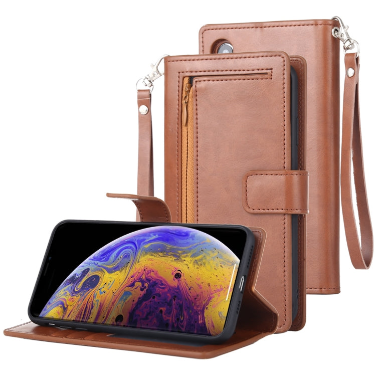 For iPhone XS Max GOOSPERY DETACHABLE DIARY Horizontal Flip Leather Case with Holder & Card Slots & Zipper & Wallet
