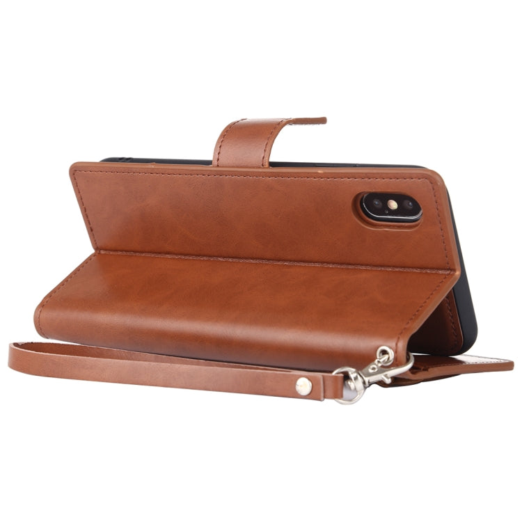 For iPhone XS Max GOOSPERY DETACHABLE DIARY Horizontal Flip Leather Case with Holder & Card Slots & Zipper & Wallet