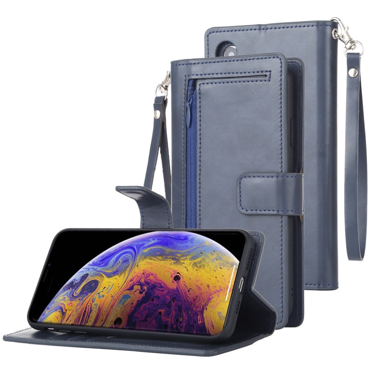 For iPhone XS Max GOOSPERY DETACHABLE DIARY Horizontal Flip Leather Case with Holder & Card Slots & Zipper & Wallet