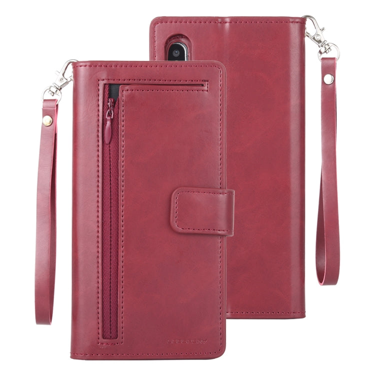 For iPhone XS Max GOOSPERY DETACHABLE DIARY Horizontal Flip Leather Case with Holder & Card Slots & Zipper & Wallet