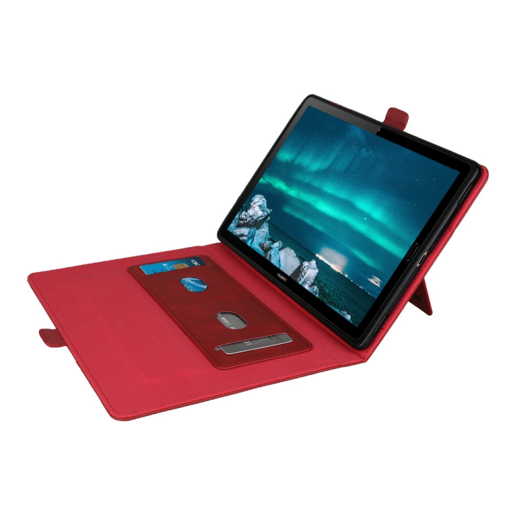 Horizontal Flip Double Holder Leather Case with Holder & Card Slots & Photo Frame For MediaPad M6 8.4