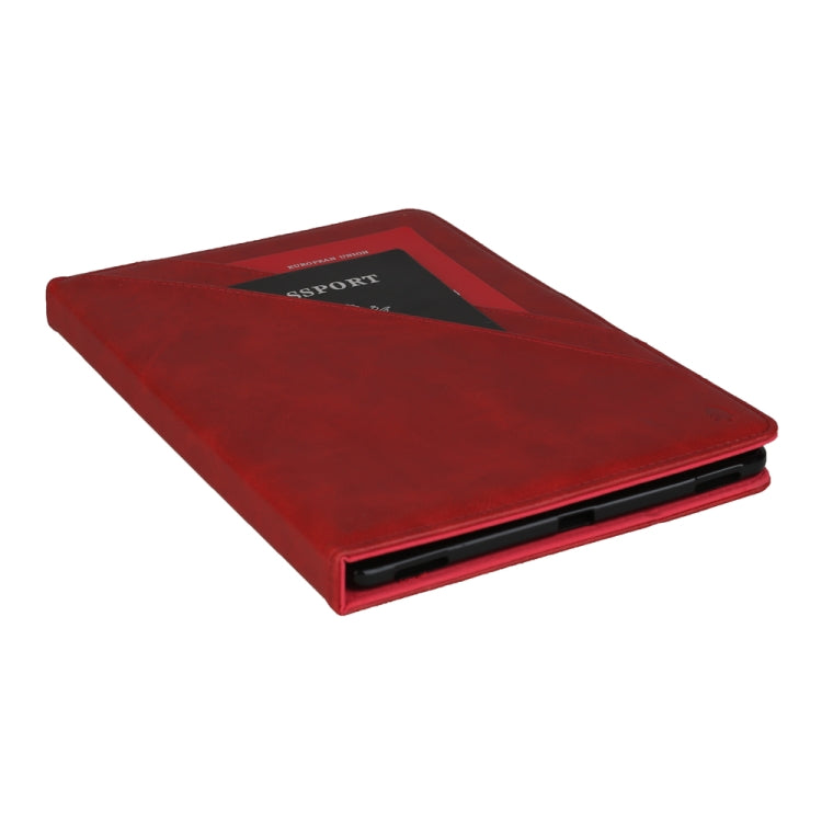 Horizontal Flip Double Holder Leather Case with Holder & Card Slots & Photo Frame For MediaPad M6 8.4