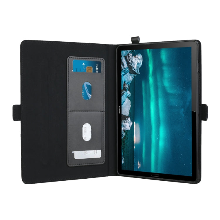 Horizontal Flip Double Holder Leather Case with Holder & Card Slots & Photo Frame For MediaPad M6 8.4