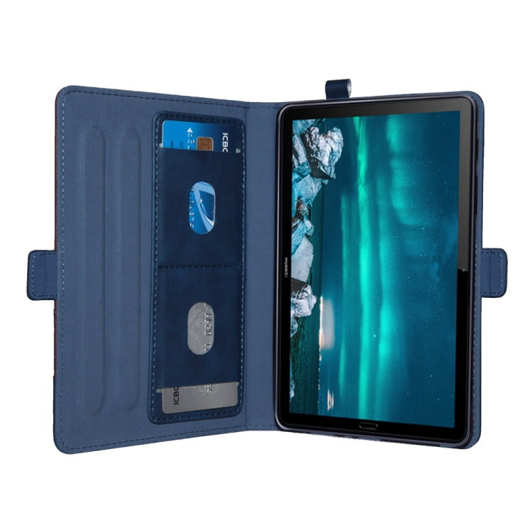 Horizontal Flip Double Holder Leather Case with Holder & Card Slots & Photo Frame For MediaPad M6 8.4