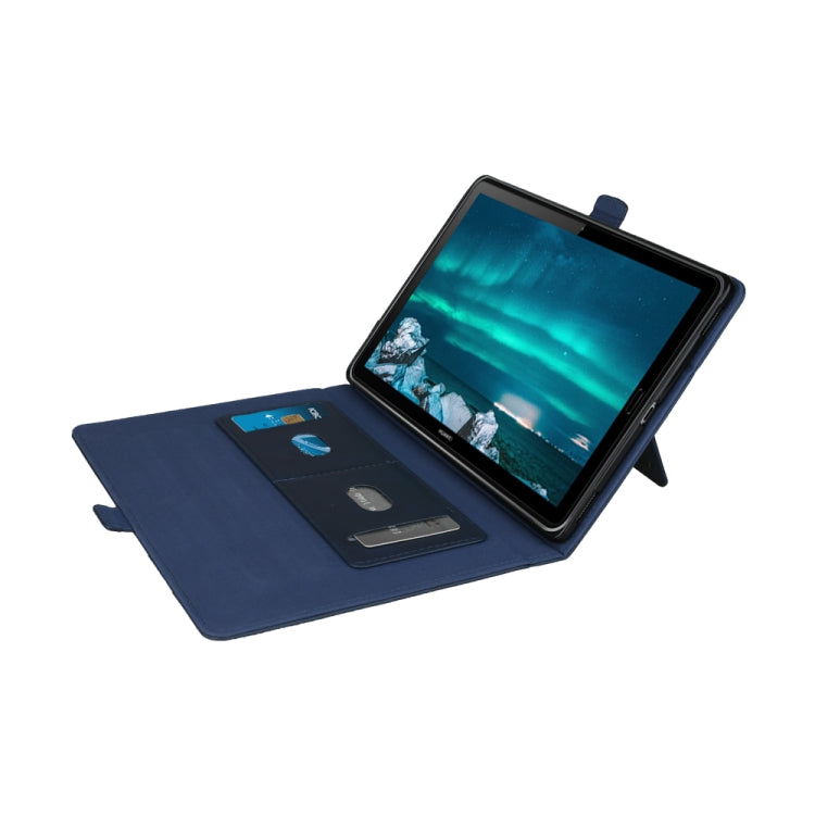 Horizontal Flip Double Holder Leather Case with Holder & Card Slots & Photo Frame For MediaPad M6 8.4
