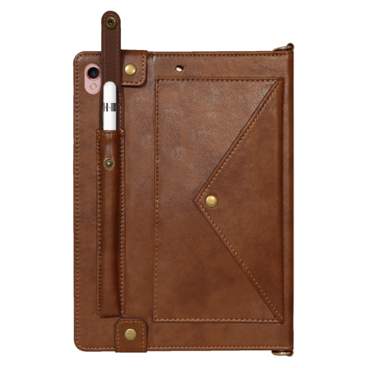 Envelope Horizontal Flip Leather Case with Card Slots & Pen Slots & Holder & Wallet & Photo Frame & Shoulder Strap For iPad Pro 10.5 inch