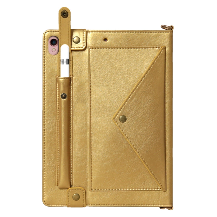 Envelope Horizontal Flip Leather Case with Card Slots & Pen Slots & Holder & Wallet & Photo Frame & Shoulder Strap For iPad Pro 10.5 inch