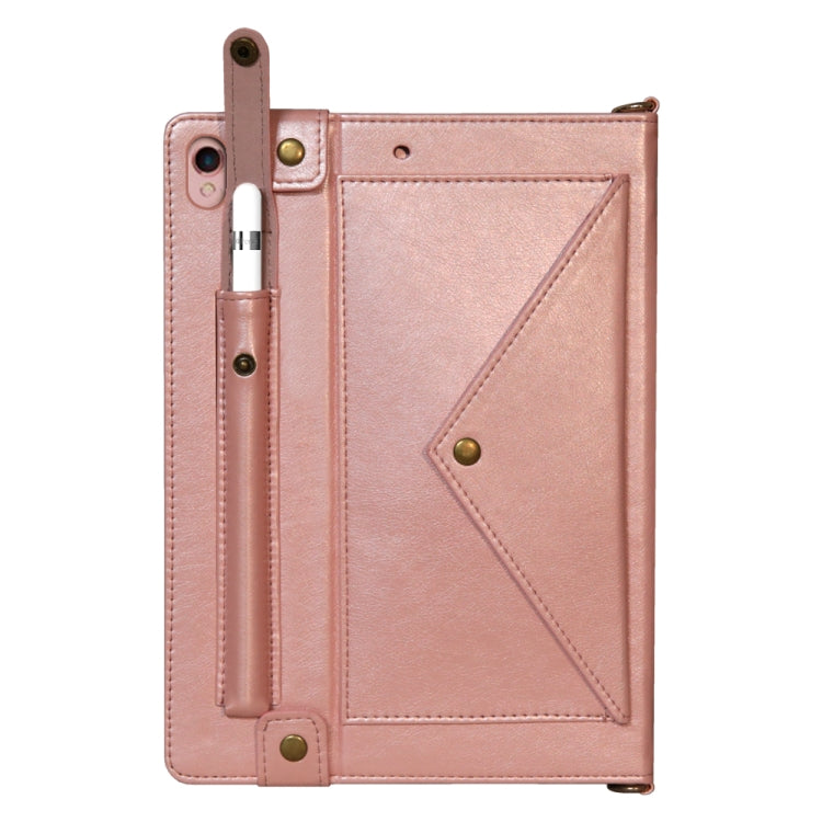 Envelope Horizontal Flip Leather Case with Card Slots & Pen Slots & Holder & Wallet & Photo Frame & Shoulder Strap For iPad Pro 10.5 inch
