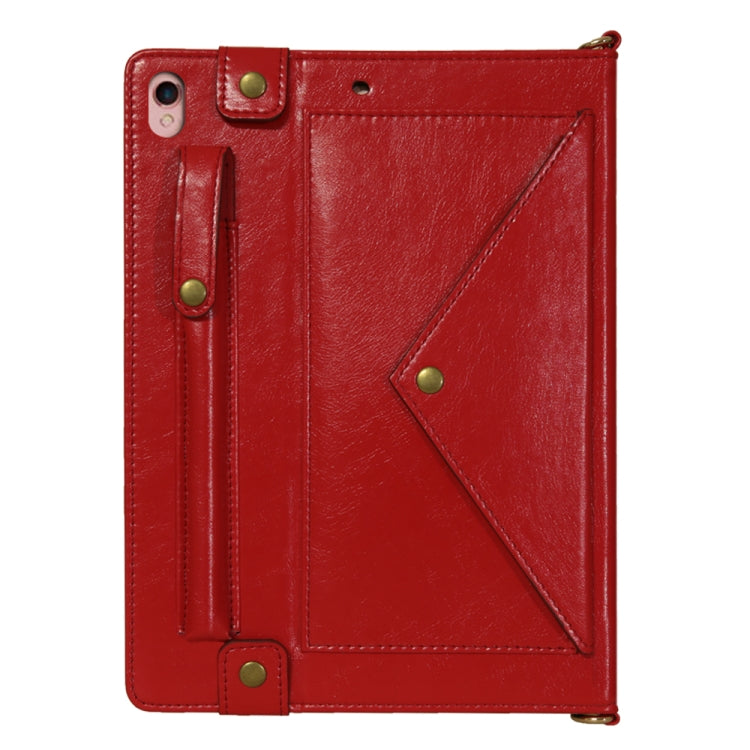Envelope Horizontal Flip Leather Case with Card Slots & Pen Slots & Holder & Wallet & Photo Frame & Shoulder Strap For iPad Pro 10.5 inch