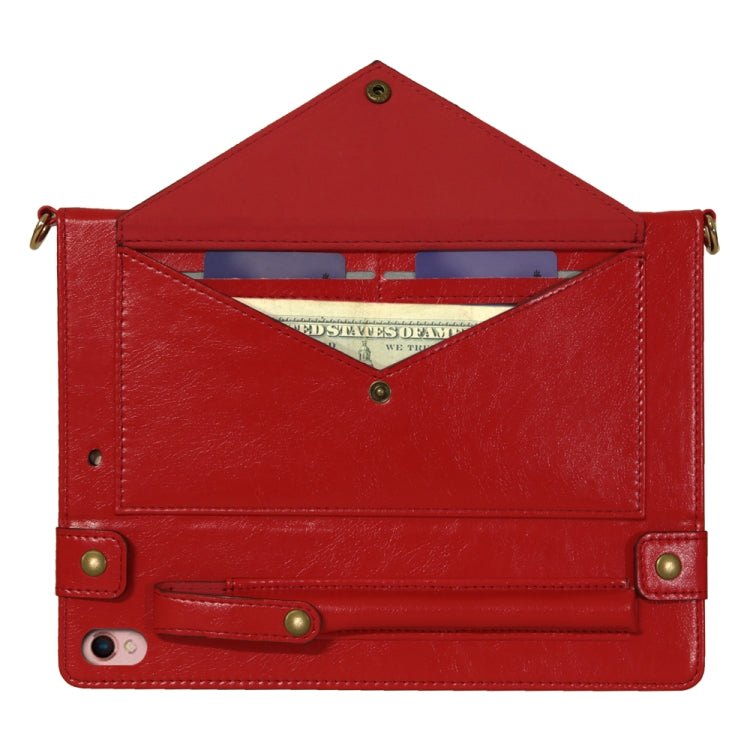 Envelope Horizontal Flip Leather Case with Card Slots & Pen Slots & Holder & Wallet & Photo Frame & Shoulder Strap For iPad Pro 10.5 inch