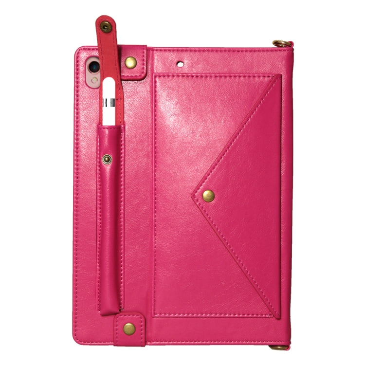 Envelope Horizontal Flip Leather Case with Card Slots & Pen Slots & Holder & Wallet & Photo Frame & Shoulder Strap For iPad Pro 10.5 inch