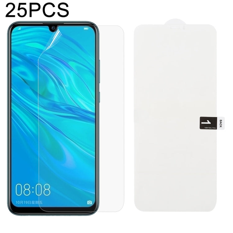25 PCS Soft Hydrogel Film Full Cover Front Protector with Alcohol Cotton + Scratch Card for Huawei Maimang 8 / P Smart+ 2019