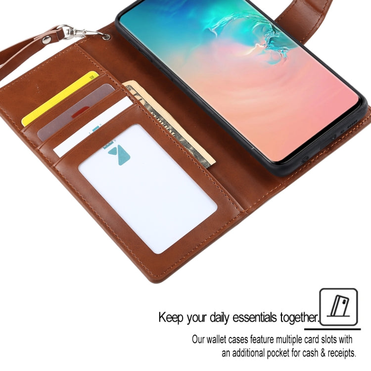 GOOSPERY DETACHABLE DIARY Horizontal Flip Leather Case with Holder & Card Slots & Zipper & Wallet for Galaxy S10