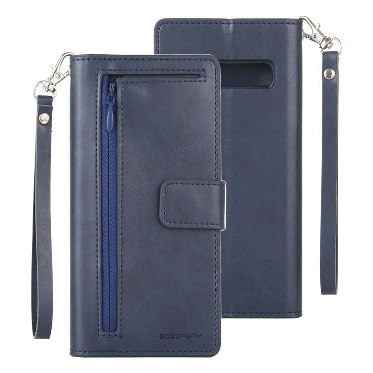 GOOSPERY DETACHABLE DIARY Horizontal Flip Leather Case with Holder & Card Slots & Zipper & Wallet for Galaxy S10