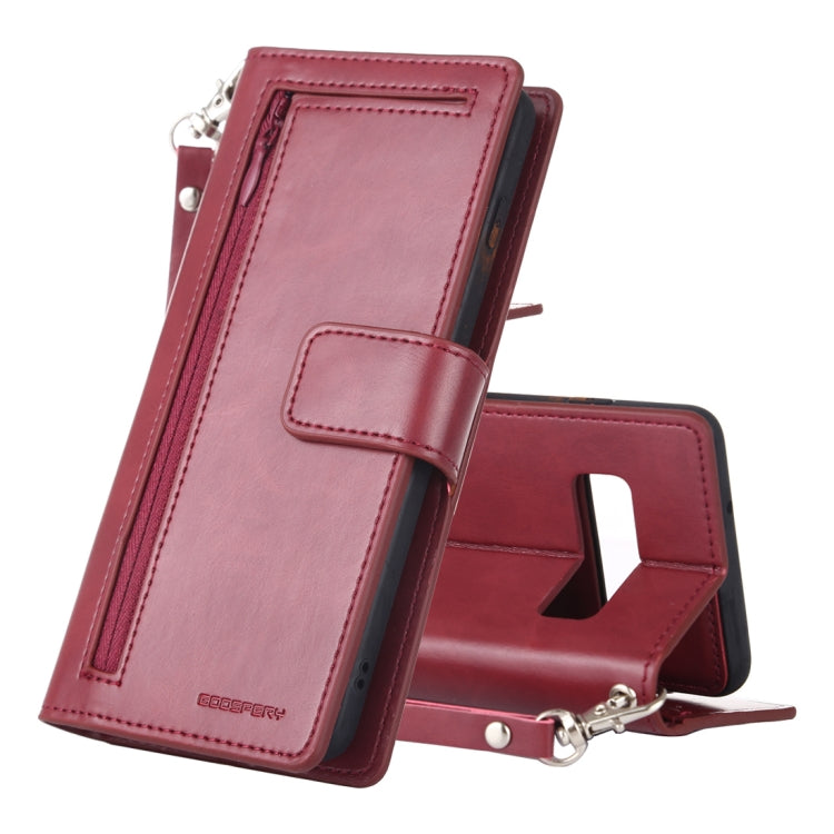 GOOSPERY DETACHABLE DIARY Horizontal Flip Leather Case with Holder & Card Slots & Zipper & Wallet for Galaxy S10