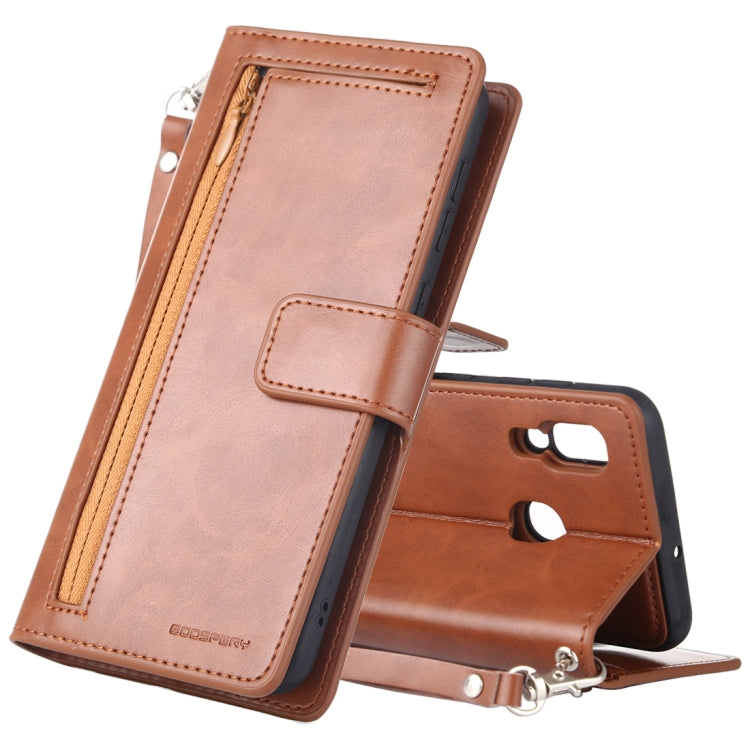 GOOSPERY DETACHABLE DIARY Horizontal Flip Leather Case with Holder & Card Slots & Zipper & Wallet for Galaxy A30 / 20