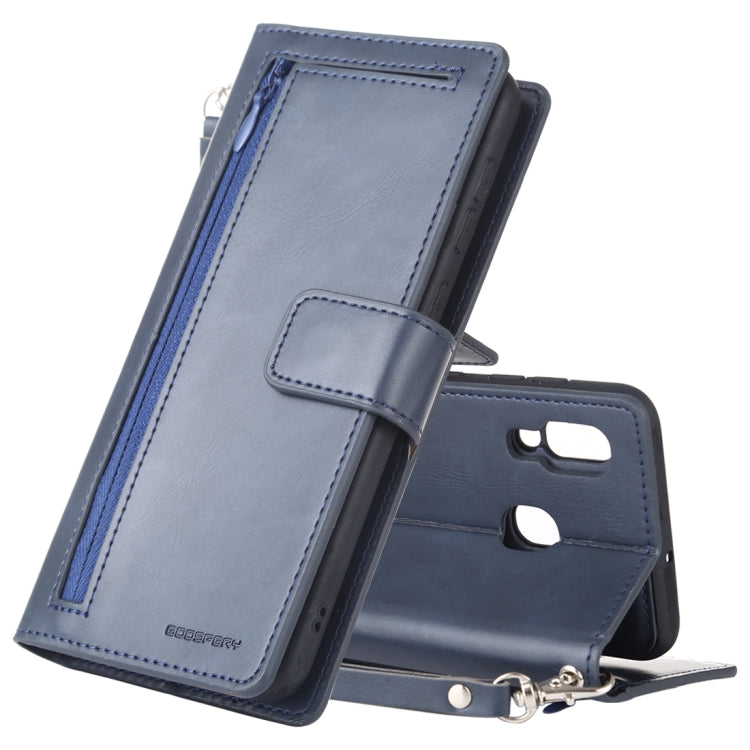 GOOSPERY DETACHABLE DIARY Horizontal Flip Leather Case with Holder & Card Slots & Zipper & Wallet for Galaxy A30 / 20