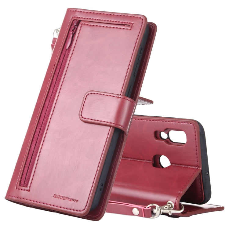 GOOSPERY DETACHABLE DIARY Horizontal Flip Leather Case with Holder & Card Slots & Zipper & Wallet for Galaxy A30 / 20