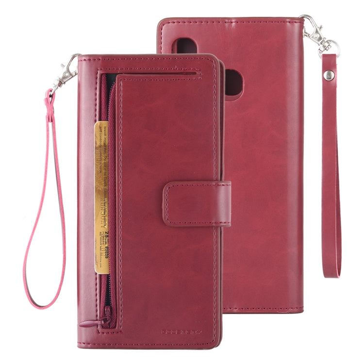 GOOSPERY DETACHABLE DIARY Horizontal Flip Leather Case with Holder & Card Slots & Zipper & Wallet for Galaxy A30 / 20