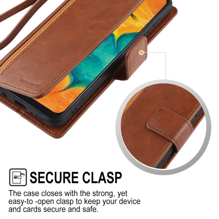 GOOSPERY DETACHABLE DIARY Horizontal Flip Leather Case with Holder & Card Slots & Zipper & Wallet for Galaxy A30 / 20