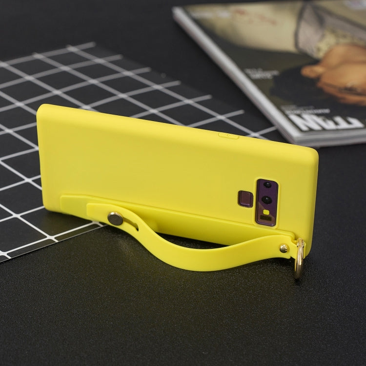 Shockproof Solid Color TPU Case with Wristband For Galaxy Note9