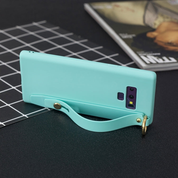 Shockproof Solid Color TPU Case with Wristband For Galaxy Note9