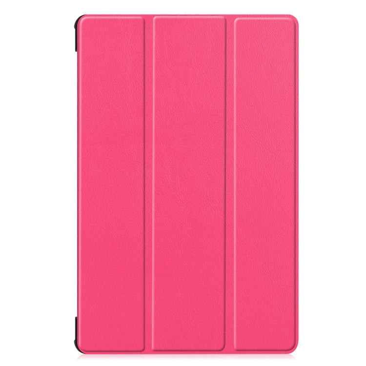 Custer Texture Horizontal Flip Leather Case with Three-folding Holder & Sleep / Wake-up Function for Galaxy Tab S6 T860 / T865