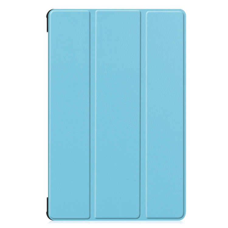 Custer Texture Horizontal Flip Leather Case with Three-folding Holder & Sleep / Wake-up Function for Galaxy Tab S6 T860 / T865