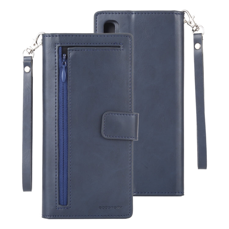 GOOSPERY DETACHABLE DIARY Horizontal Flip Leather Case with Holder & Card Slots & Zipper & Wallet for Galaxy A70