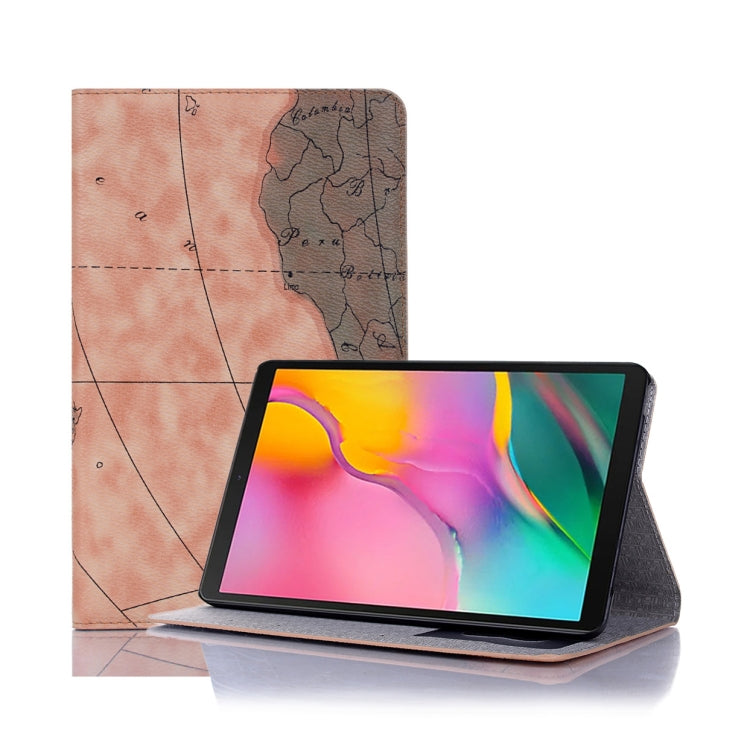 Cartographic Texture Horizontal Flip Leather Case with Holder & Card Slots & Wallet for Galaxy Tab A 8.0 (2019)