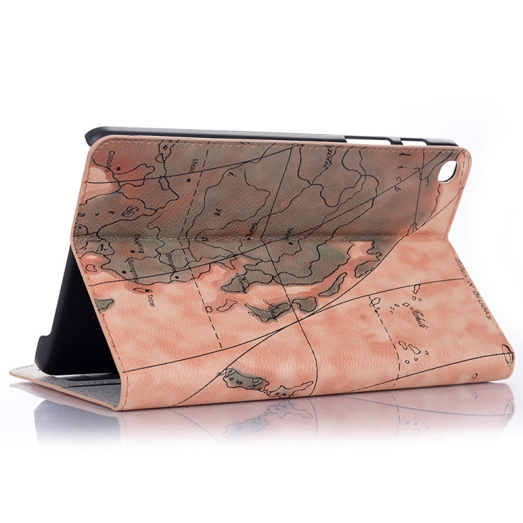 Cartographic Texture Horizontal Flip Leather Case with Holder & Card Slots & Wallet for Galaxy Tab A 8.0 (2019)