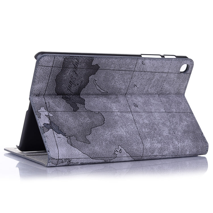 Cartographic Texture Horizontal Flip Leather Case with Holder & Card Slots & Wallet for Galaxy Tab A 8.0 (2019)