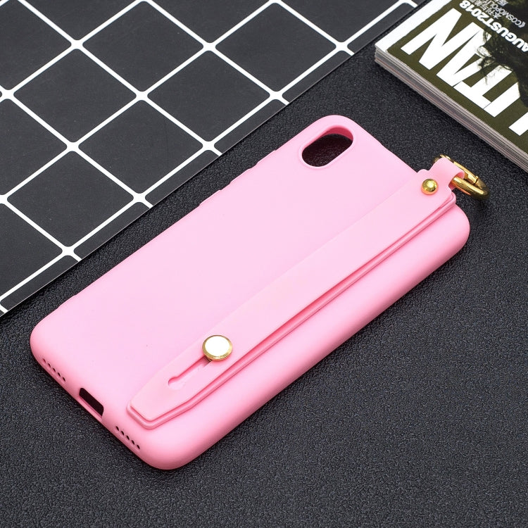 Shockproof Solid Color TPU Case with Wristband For Xiaomi Redmi 7A