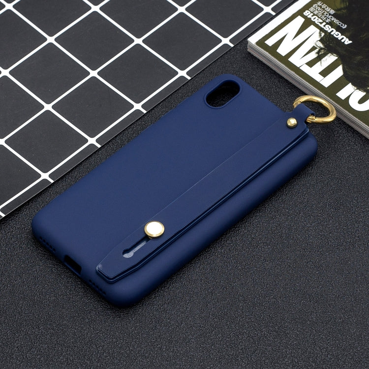 Shockproof Solid Color TPU Case with Wristband For Xiaomi Redmi 7A