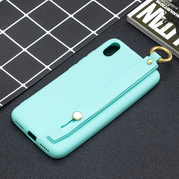 Shockproof Solid Color TPU Case with Wristband For Xiaomi Redmi 7A