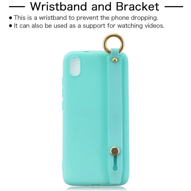 Shockproof Solid Color TPU Case with Wristband For Xiaomi Redmi 7A