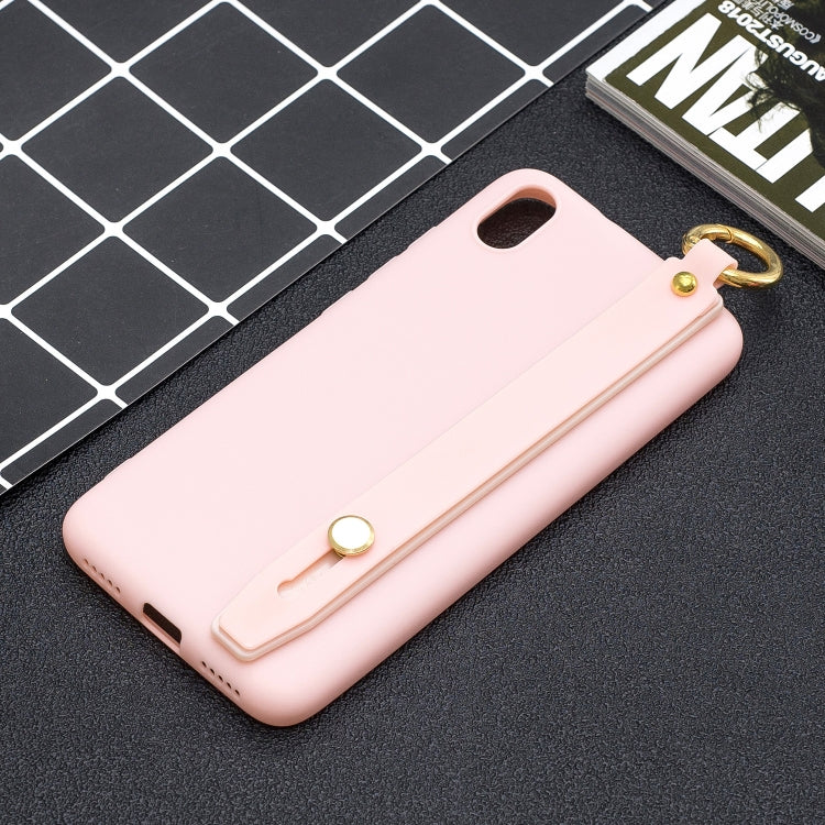 Shockproof Solid Color TPU Case with Wristband For Xiaomi Redmi 7A