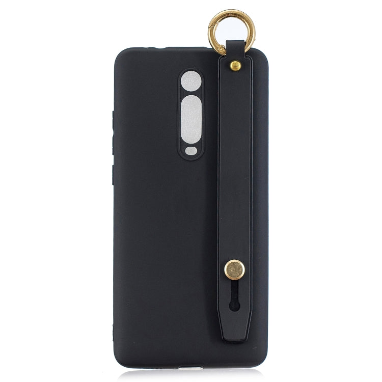 Shockproof Solid Color TPU Case with Wristband For Xiaomi Mi 9T Pro / Redmi K20 Pro / Mi 9T / Redmi K20