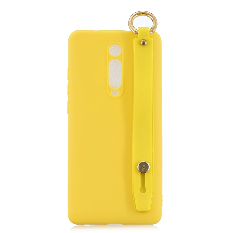 Shockproof Solid Color TPU Case with Wristband For Xiaomi Mi 9T Pro / Redmi K20 Pro / Mi 9T / Redmi K20