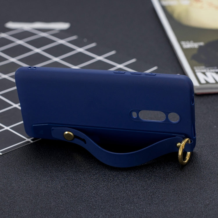 Shockproof Solid Color TPU Case with Wristband For Xiaomi Mi 9T Pro / Redmi K20 Pro / Mi 9T / Redmi K20