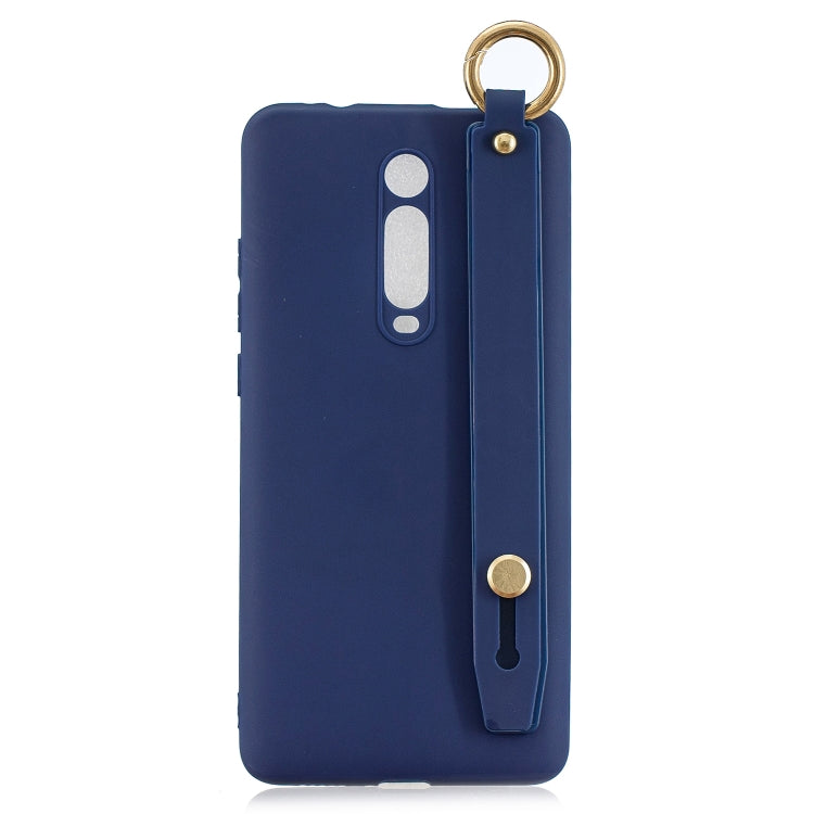 Shockproof Solid Color TPU Case with Wristband For Xiaomi Mi 9T Pro / Redmi K20 Pro / Mi 9T / Redmi K20