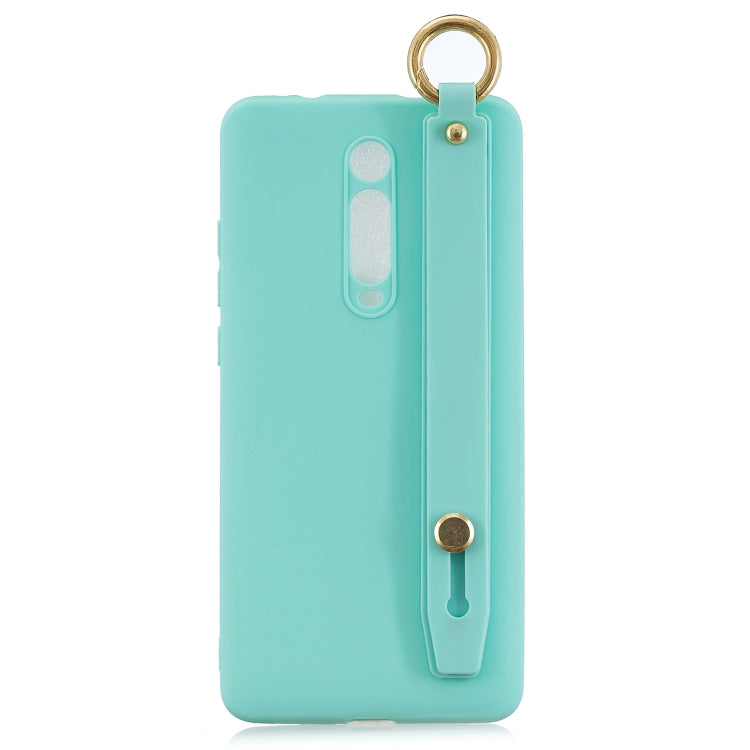 Shockproof Solid Color TPU Case with Wristband For Xiaomi Mi 9T Pro / Redmi K20 Pro / Mi 9T / Redmi K20