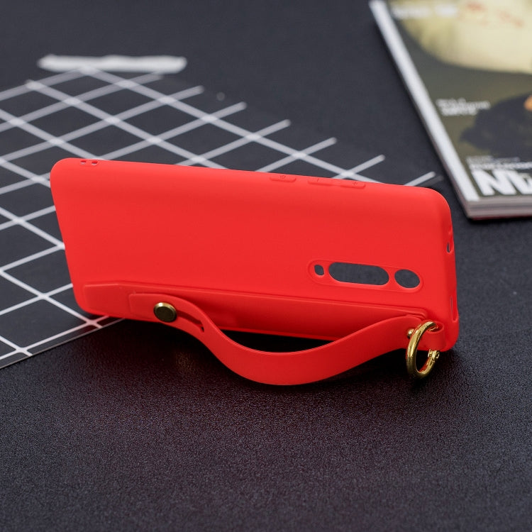 Shockproof Solid Color TPU Case with Wristband For Xiaomi Mi 9T Pro / Redmi K20 Pro / Mi 9T / Redmi K20