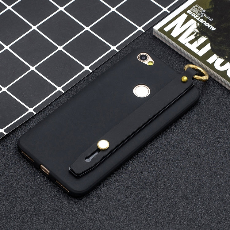 Shockproof Solid Color TPU Case with Wristband For Xiaomi Redmi Note 5A Prime