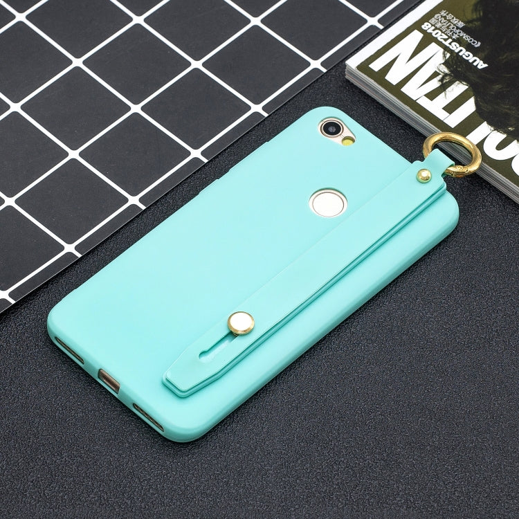 Shockproof Solid Color TPU Case with Wristband For Xiaomi Redmi Note 5A Prime