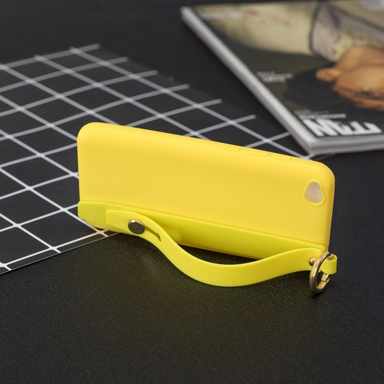 Shockproof Solid Color TPU Case with Wristband For Xiaomi Redmi Go