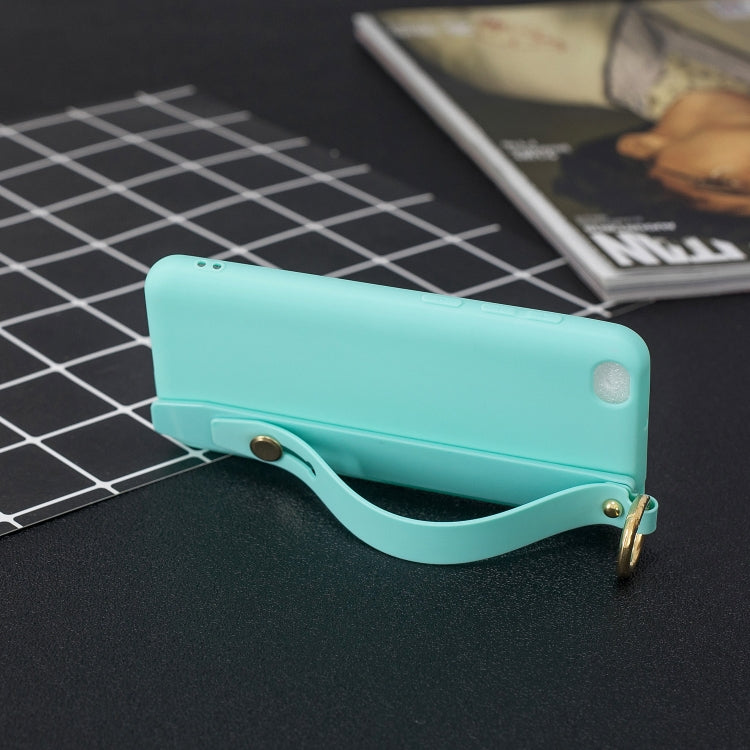 Shockproof Solid Color TPU Case with Wristband For Xiaomi Redmi Go