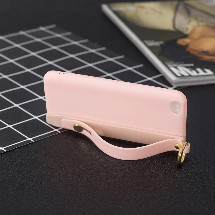 Shockproof Solid Color TPU Case with Wristband For Xiaomi Redmi Go