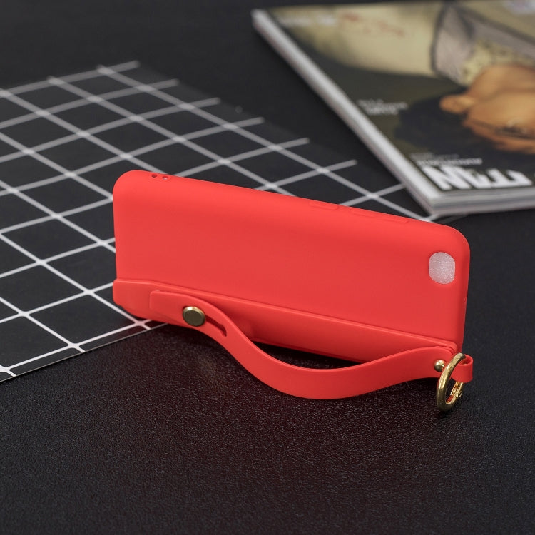 Shockproof Solid Color TPU Case with Wristband For Xiaomi Redmi Go