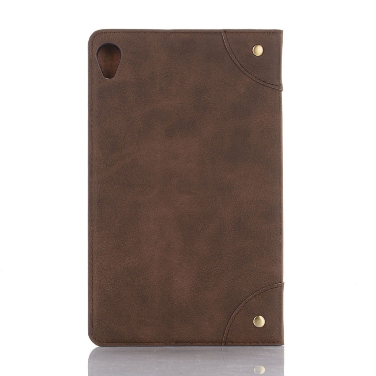 Retro Book Style Horizontal Flip Leather Case with Holder & Card Slots & Wallet for Huawei MediaPad M6 8.4 2019